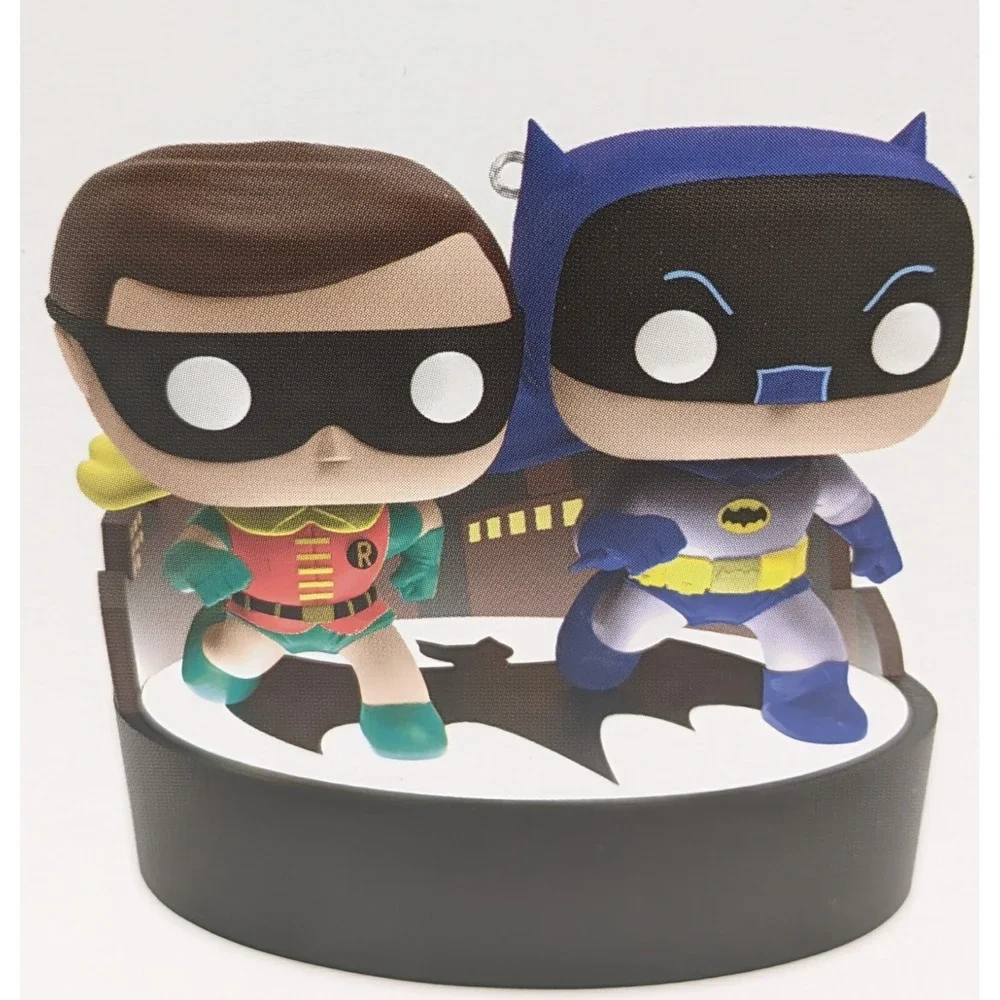 2023 Hallmark Keepsake Ornament‎ BATMAN & ROBIN FUNKO POP! Magic Light & Sound